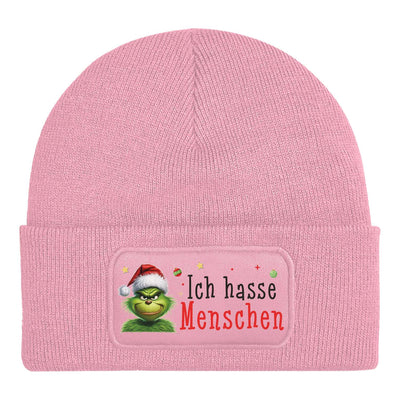 Beanie Mütze - Grinch - Ich hasse Menschen (CS)