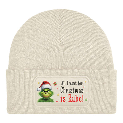 Beanie Mütze - Grinch - All I want for Christmas is Ruhe! (CS)