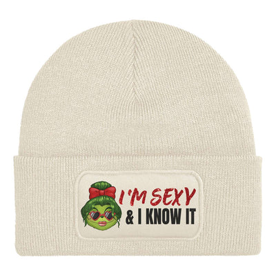 Beanie Mütze - Miss Grinch - I'm sexy and I know it