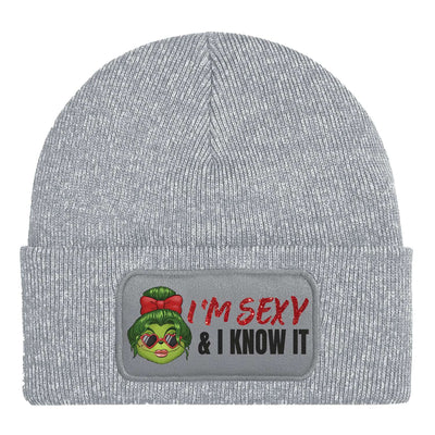 Beanie Mütze - Miss Grinch - I'm sexy and I know it
