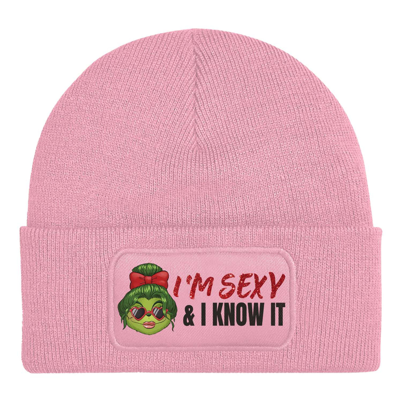 Beanie Mütze - Miss Grinch - I'm sexy and I know it