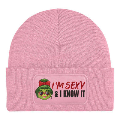 Beanie Mütze - Miss Grinch - I'm sexy and I know it