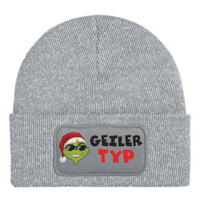 Beanie Mütze - Cooler Grinch - Geiler Typ