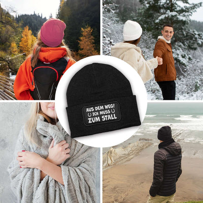 Beanie Mütze - Aus dem Weg! Ich muss zum Stall