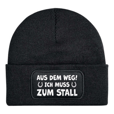 Beanie Mütze - Aus dem Weg! Ich muss zum Stall