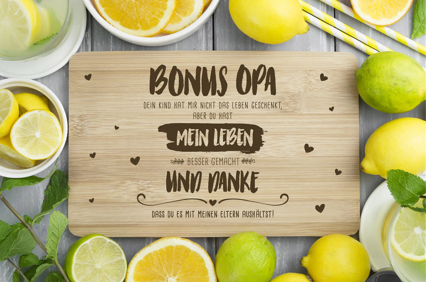 Frühstücksbrettchen - Bonus Opa, du hast mein Leben besser gemacht