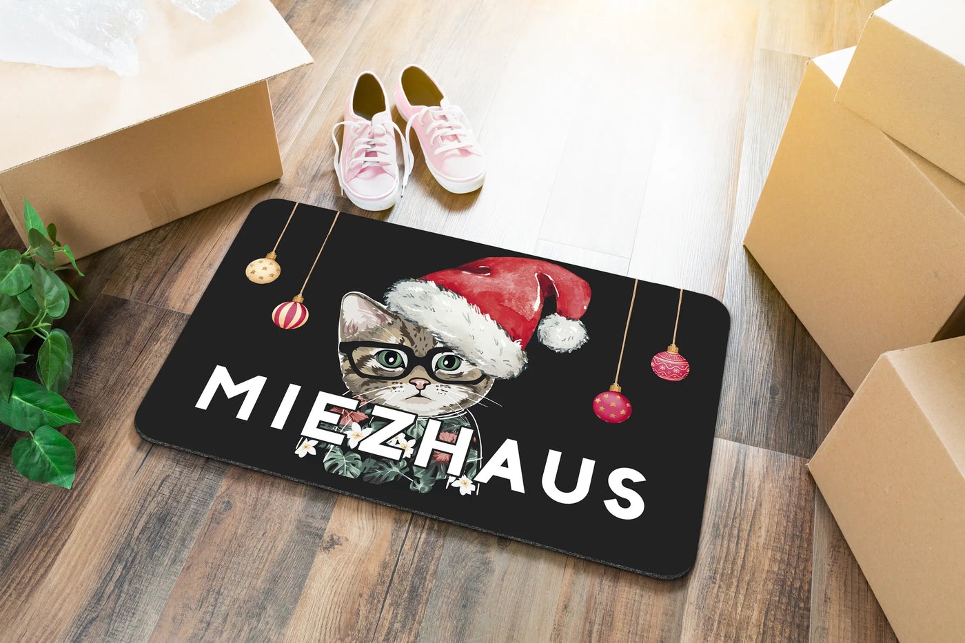 Fußmatte - Miezhaus Weihnachtsedition