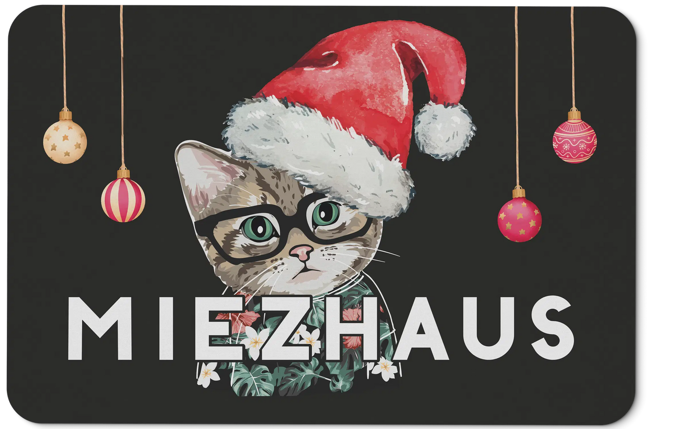 Fußmatte - Miezhaus Weihnachtsedition
