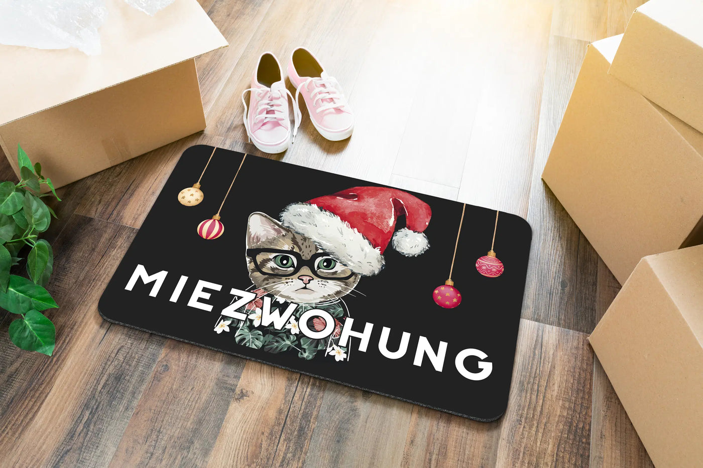 Fußmatte - Miezwohnung Weihnachtsedition