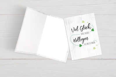 Bild: Abschiedskarte - Viel Glück dabei, bessere Kollegen als uns zu finden! Geschenkidee