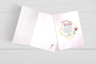 Grußkarte - Definition Tante