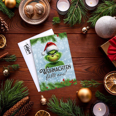 Weihnachtskarte - Grinch - Weihnachten fällt aus!