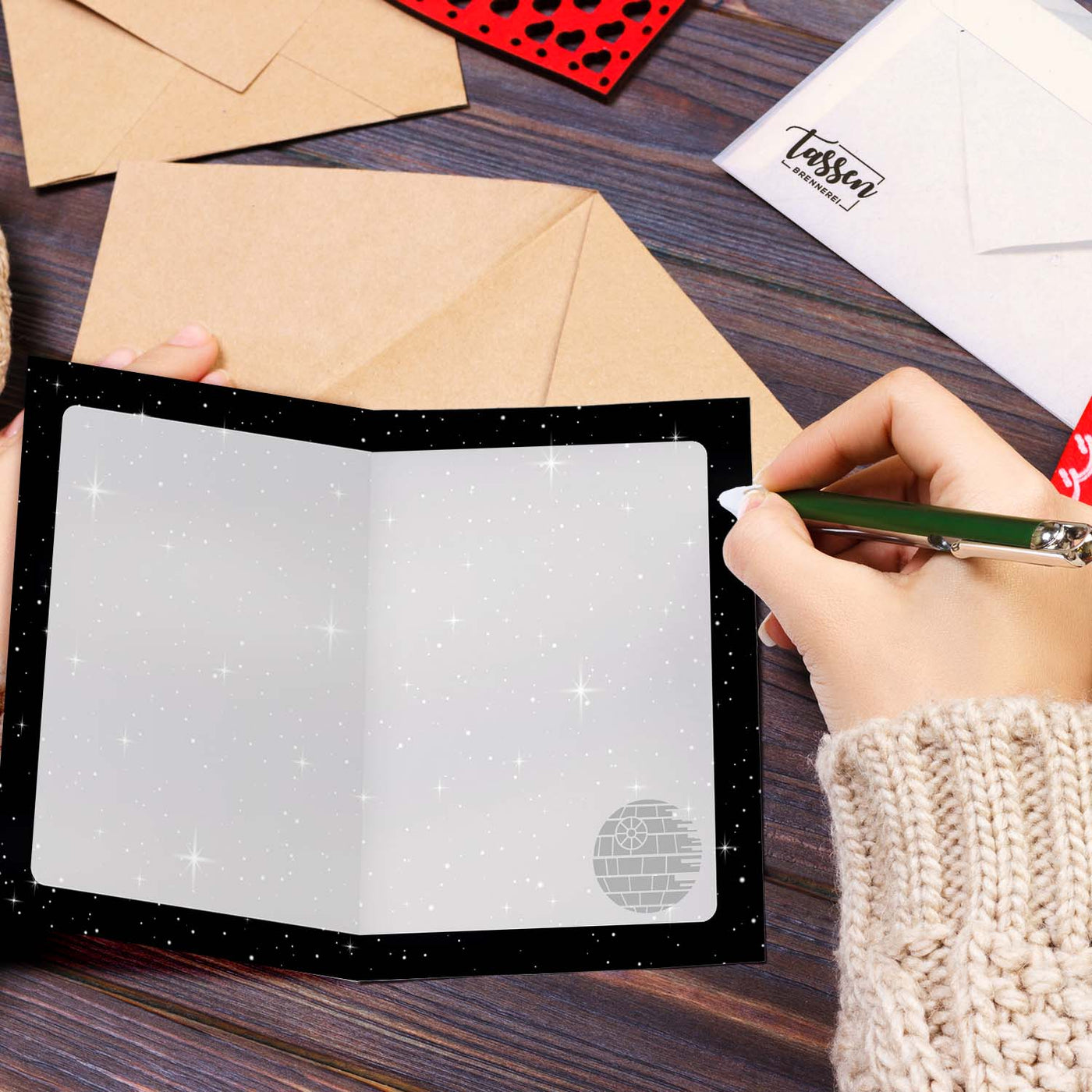 Weihnachtskarte - Möge Weihnachten mit Dir sein (Sci-Fi)