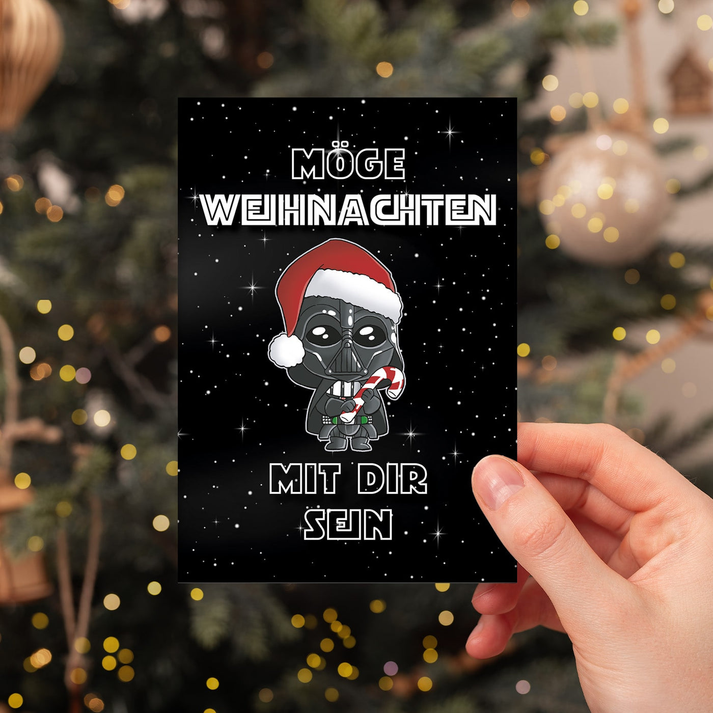 Weihnachtskarte - Möge Weihnachten mit Dir sein (Sci-Fi)