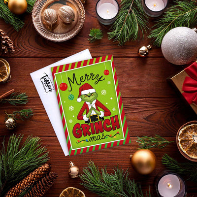 Weihnachtskarte - Grinch - Merry Grinchmas