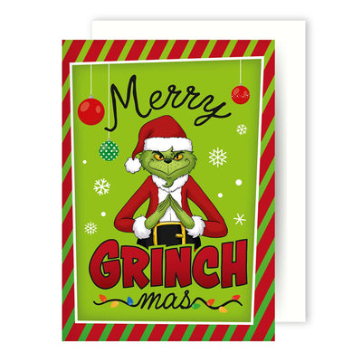 Weihnachtskarte - Grinch - Merry Grinchmas