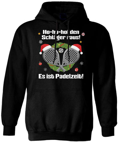 Hoodie - Ho-ho-hol den Schläger raus! Es ist Padelzeit!