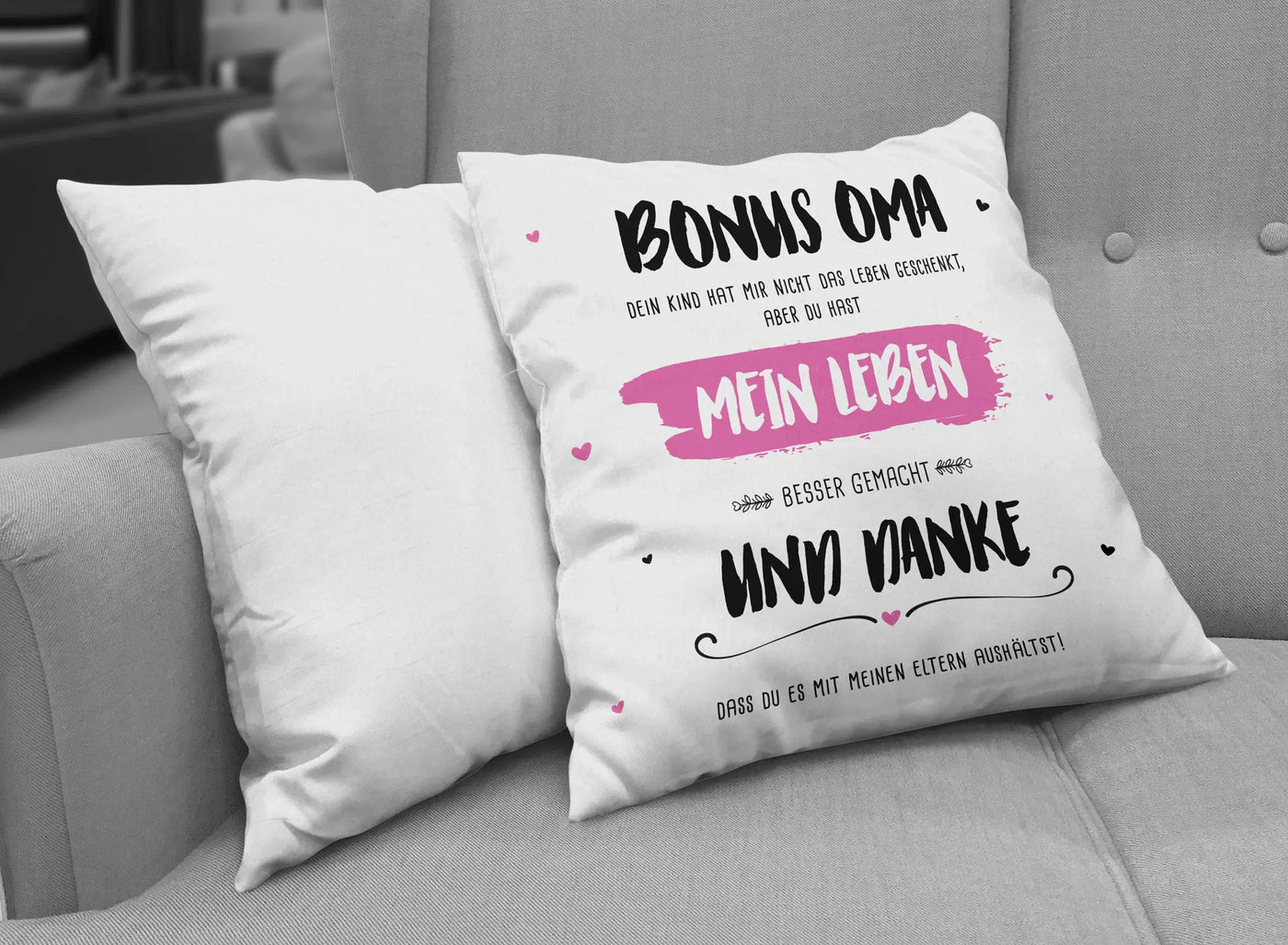 Kissen - Bonus Oma, du hast mein Leben besser gemacht