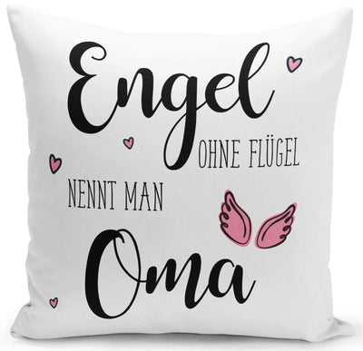 Bild: Kissen - Engel ohne Flügel nennt man Oma Geschenkidee