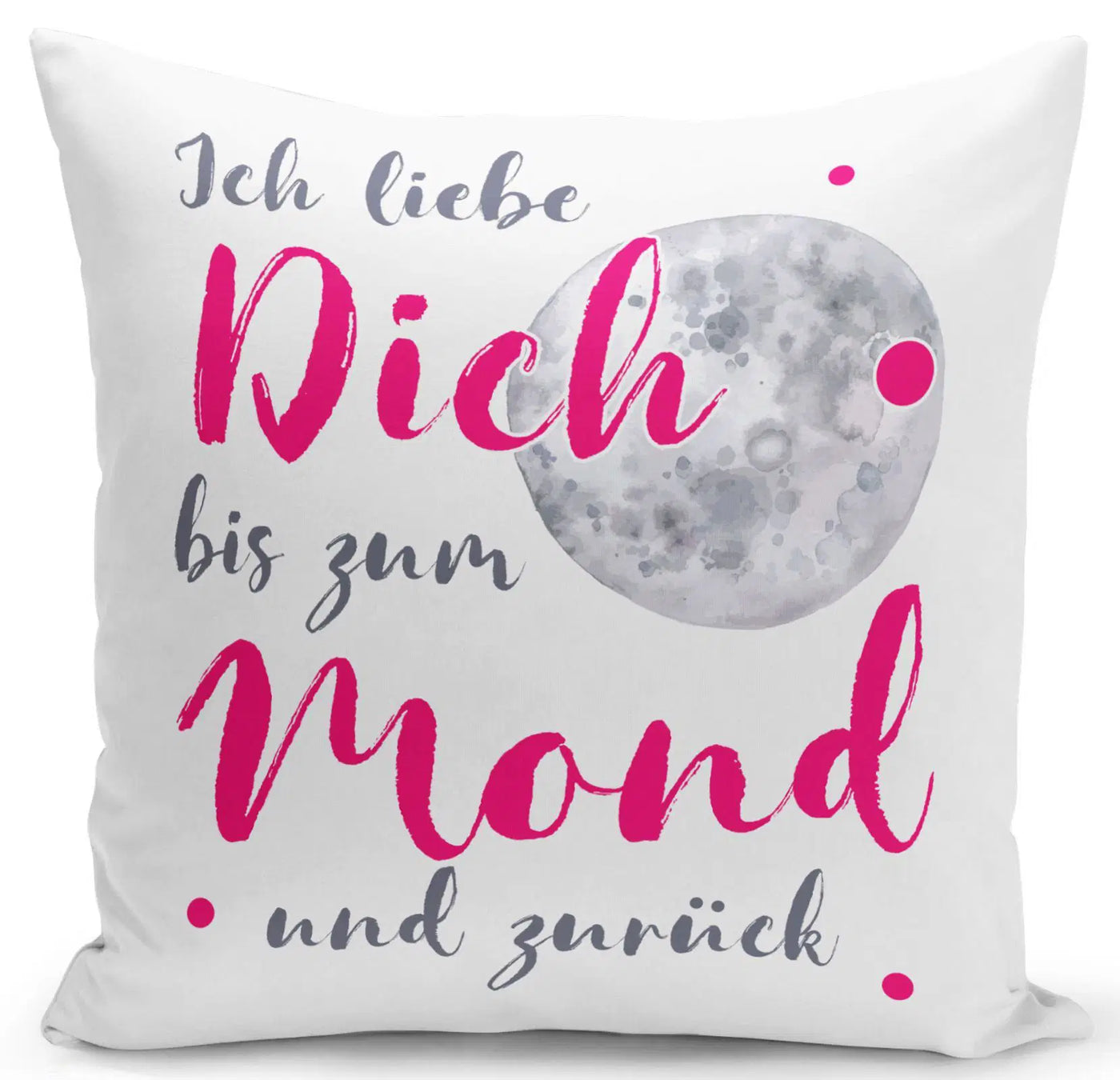 Bild: Kissen - Ich liebe Dich bis zum Mond und zurück Geschenkidee