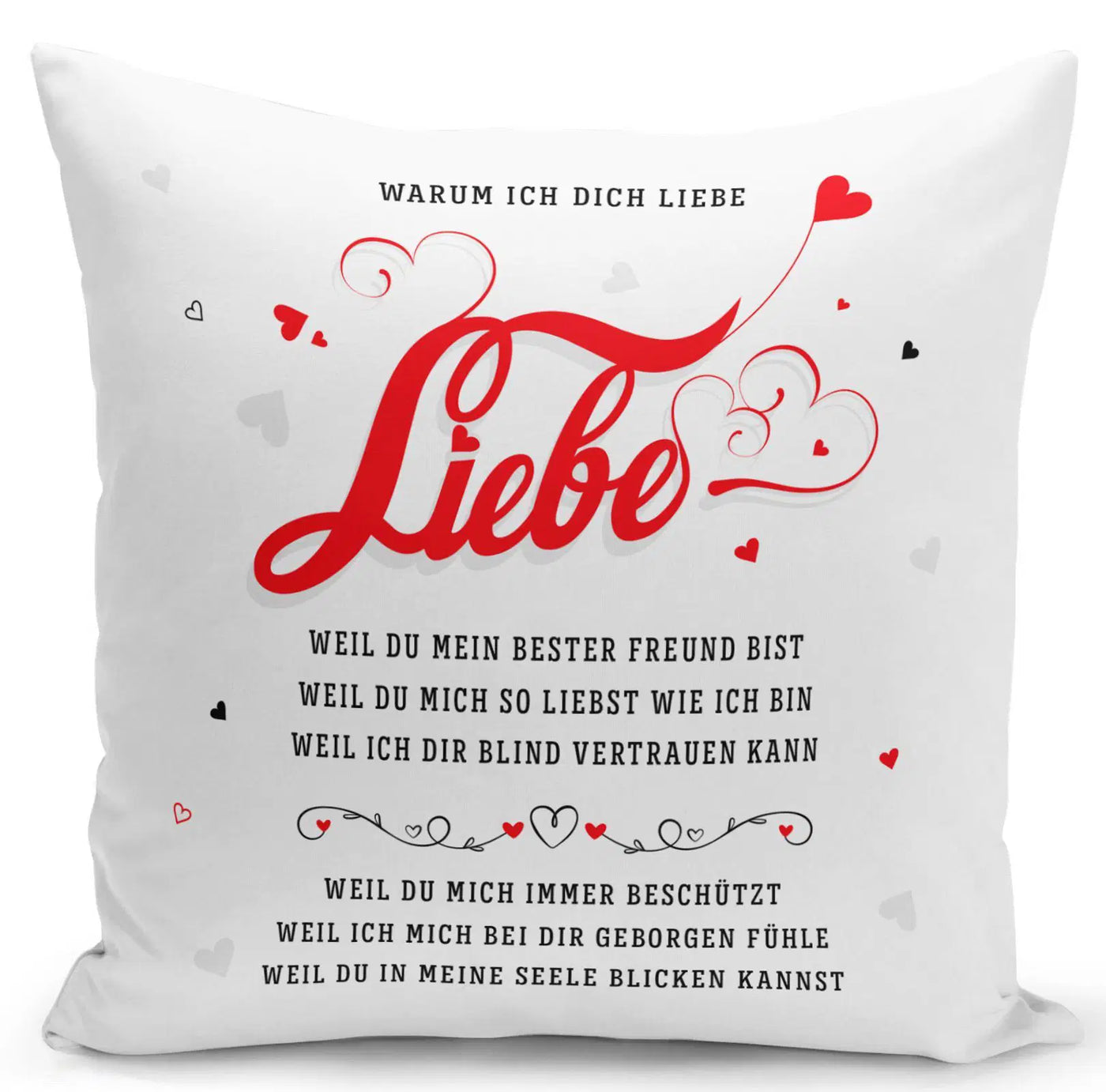 Bild: Kissen - Warum Ich Dich Liebe Geschenkidee