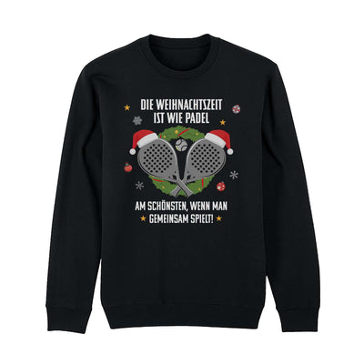 Weihnachtspullover - Die Weihnachtszeit ist wie Padel, am schönsten, wenn man gemeinsam spielt!