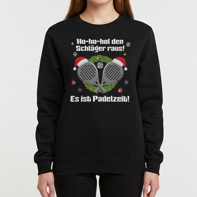 Weihnachtspullover - Ho-ho-hol den Schläger raus! Es ist Padelzeit!