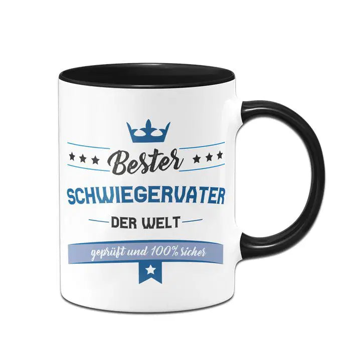 Tasse - Bester Schwiegervater der Welt geprüft und 100% sicher