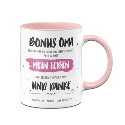 Tasse - Bonus Oma, du hast mein Leben besser gemacht