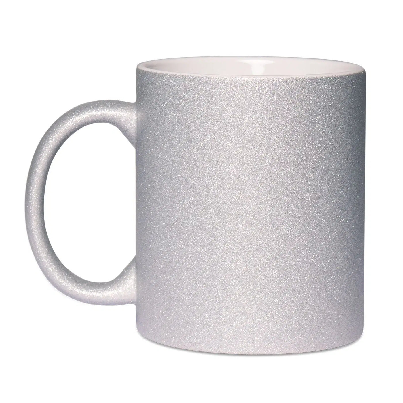 Bild: Glitzertasse Silber Geschenkidee