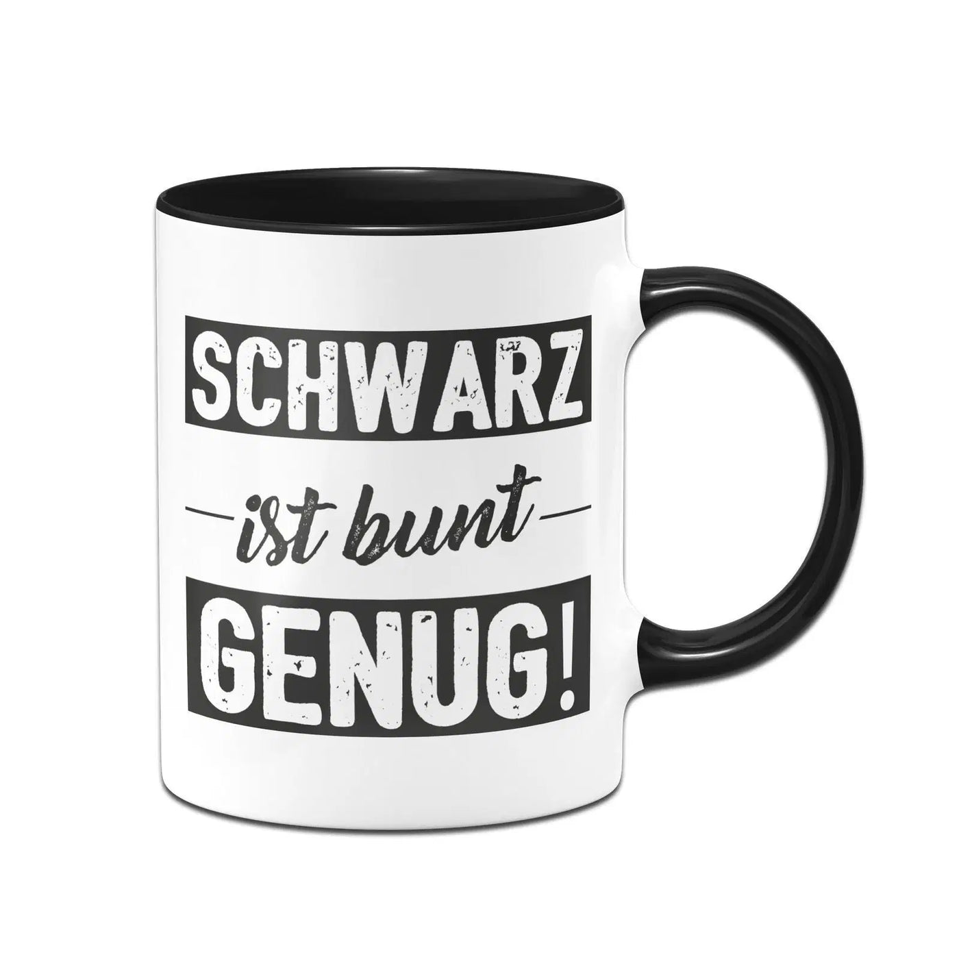 Bild: Tasse - Schwarz ist bunt genug Geschenkidee