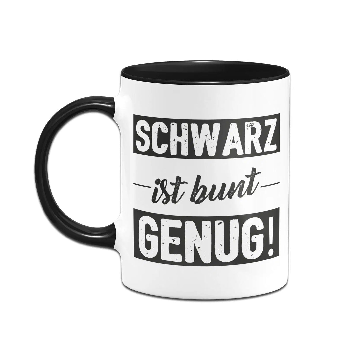 Bild: Tasse - Schwarz ist bunt genug Geschenkidee