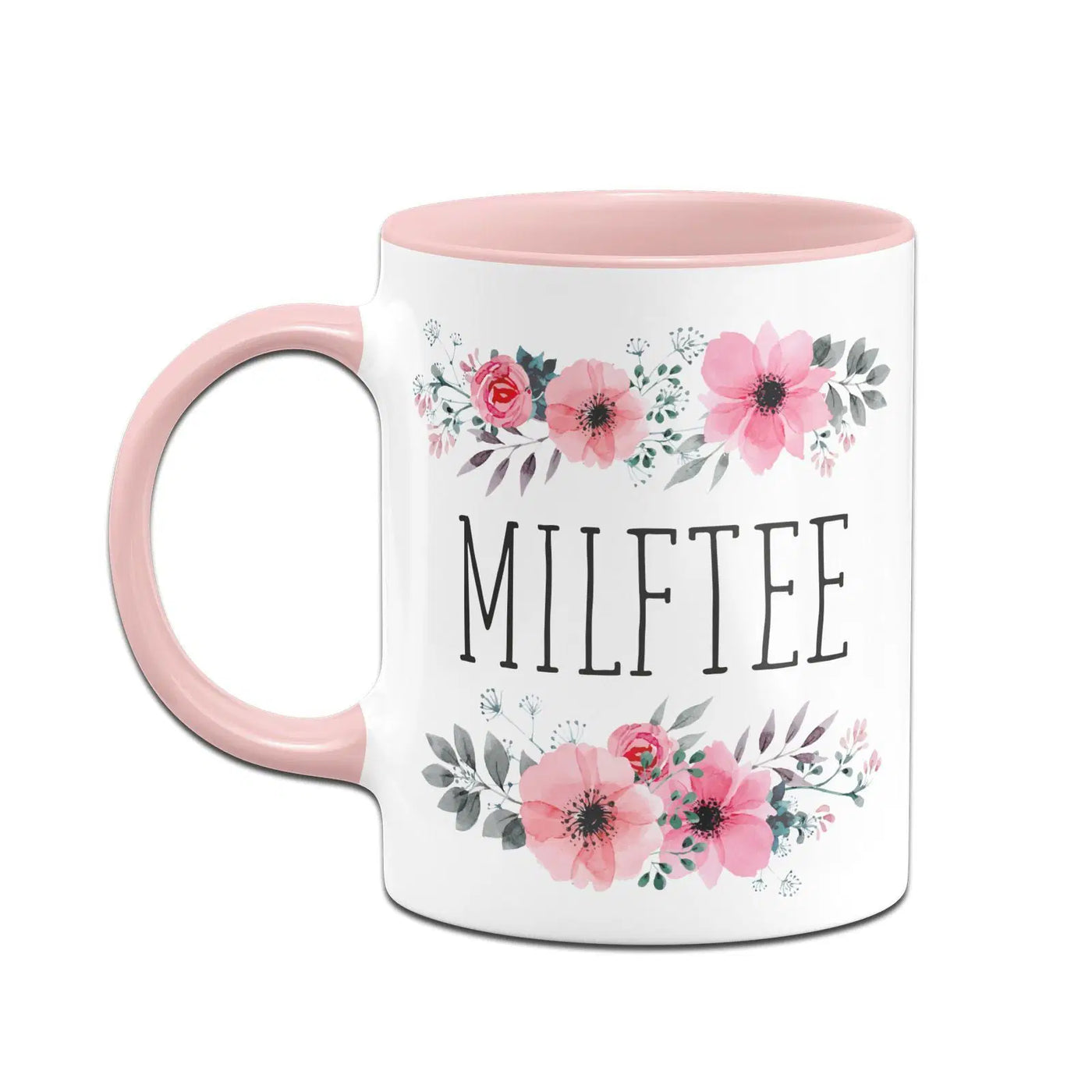 Bild: Tasse - Milftee - blumig Geschenkidee