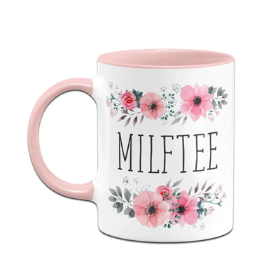 Bild: Tasse - Milftee - blumig Geschenkidee