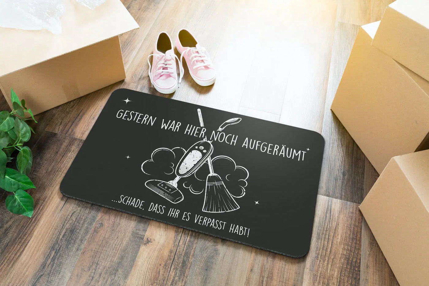 Bild: Fußmatte - Gestern war hier noch aufgeräumt Geschenkidee