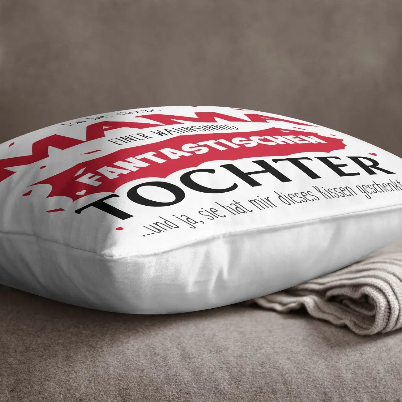 Bild: Kissen - Stolze Mama einer fantastischen Tochter Geschenkidee