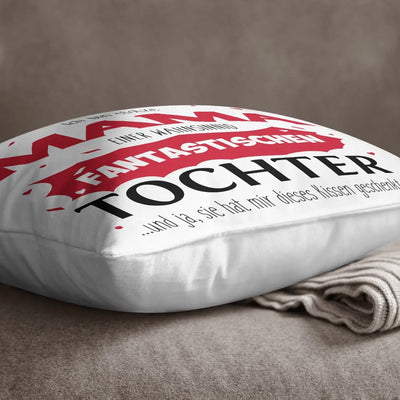 Bild: Kissen - Stolze Mama einer fantastischen Tochter Geschenkidee