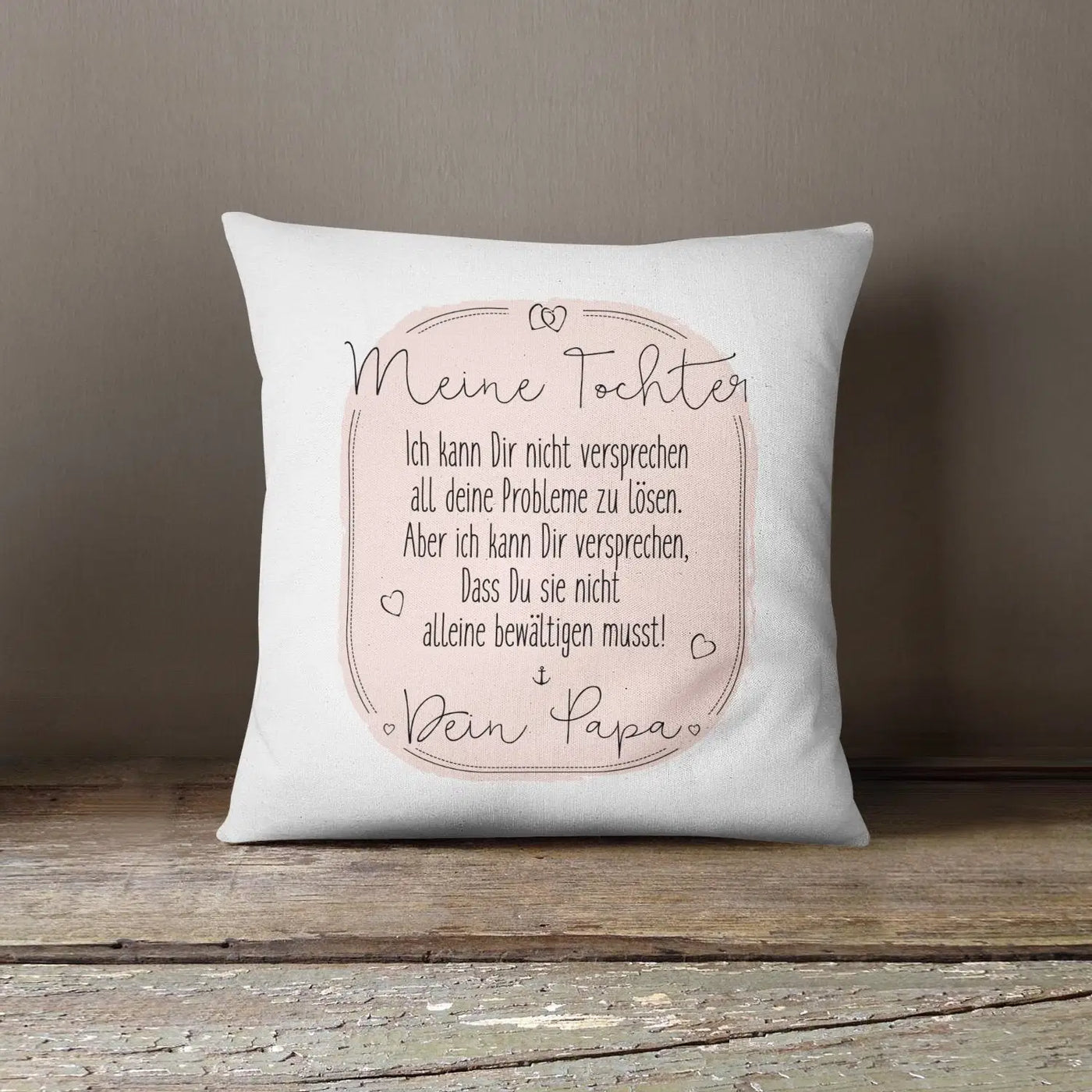 Bild: Kissen - Meine Tochter, Dein Papa Geschenkidee