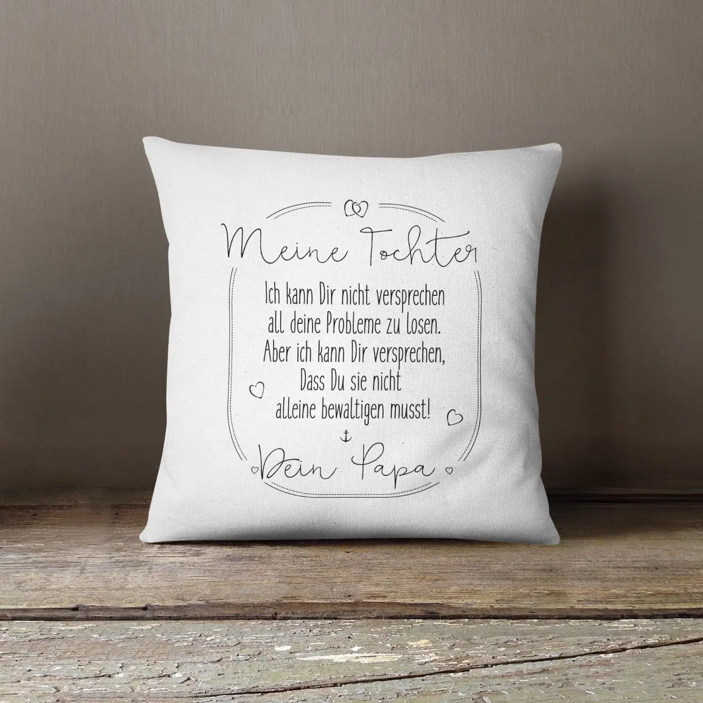 Bild: Kissen - Meine Tochter, Dein Papa Geschenkidee