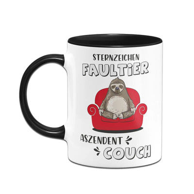 Bild: Tasse - Sternzeichen Faultier Aszendent Couch Geschenkidee