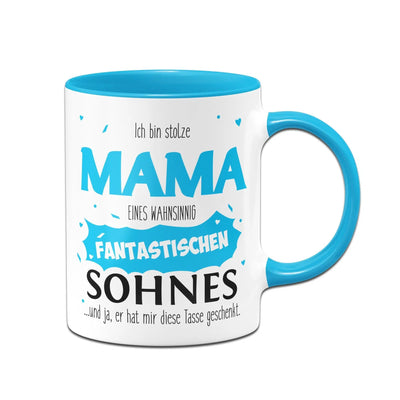 Bild: Tasse - Stolze Mama eines fantastischen Sohnes Geschenkidee
