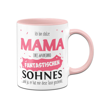 Bild: Tasse - Stolze Mama eines fantastischen Sohnes Geschenkidee
