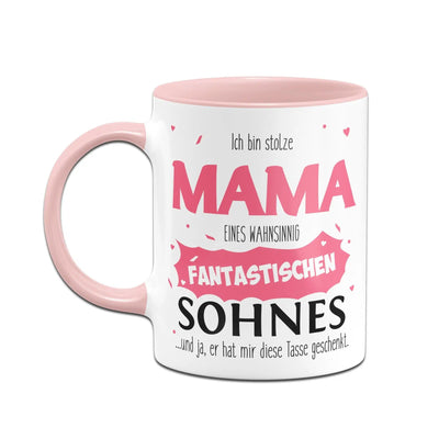 Bild: Tasse - Stolze Mama eines fantastischen Sohnes Geschenkidee