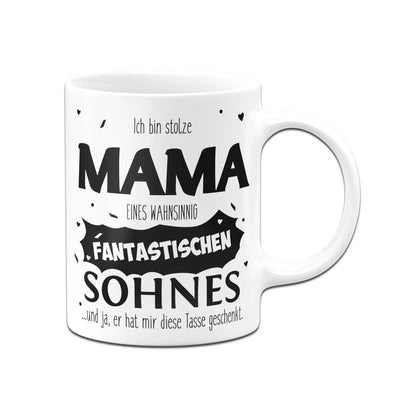 Bild: Tasse - Stolze Mama eines fantastischen Sohnes Geschenkidee