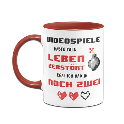 Bild: Gaming Tasse - Videospiele haben mein Leben zerstört Geschenkidee