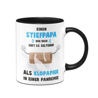 Bild: Tasse - Einen Stiefpapa, wie dich, gibt es seltener als Klopapier in einer Pandemie. Geschenkidee