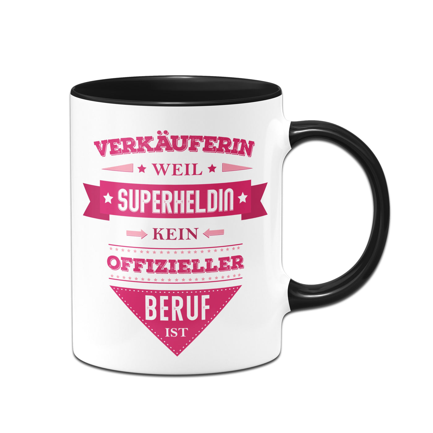 Bild: Tasse - Verkäuferin weil Superheldin kein offizieller Beruf ist Geschenkidee