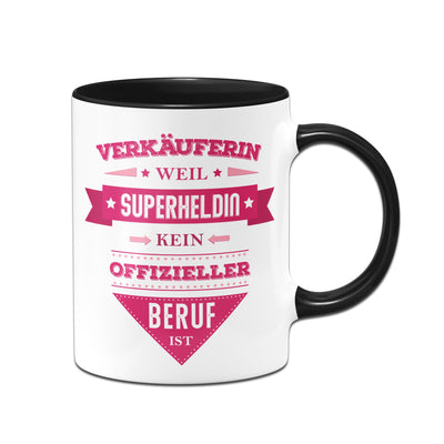 Bild: Tasse - Verkäuferin weil Superheldin kein offizieller Beruf ist Geschenkidee