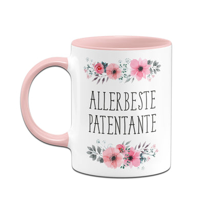 Bild: Tasse - Allerbeste Patentante - blumig Geschenkidee