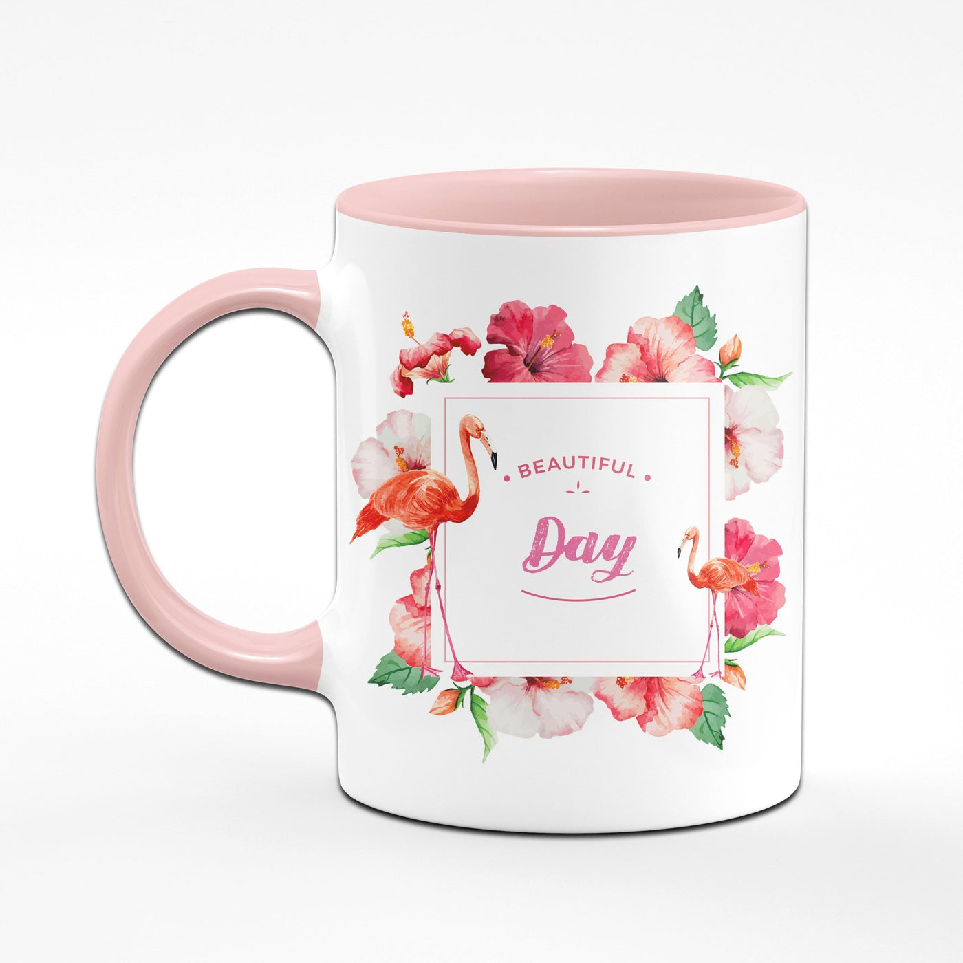 Bild: Flamingo Tasse - Beautiful Day Geschenkidee